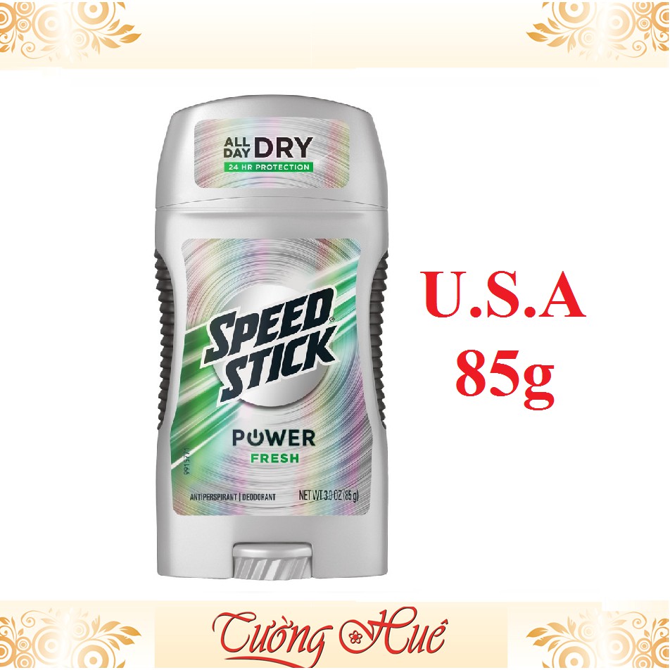 Lăn Sáp Khử Mùi Nam Speed Stick POWER FRESH Deodorant All Day Dry - 85g.