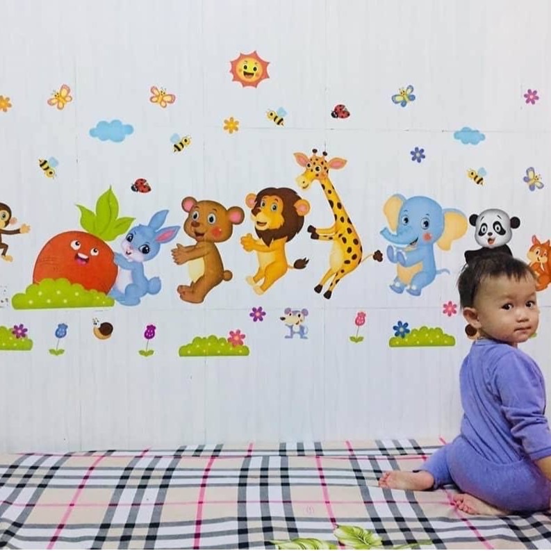 Giấy dán tường phòng ngủ decal dán tường cho bé decor trang trí dễ thương - Lá Tre 0301 | BigBuy360 - bigbuy360.vn