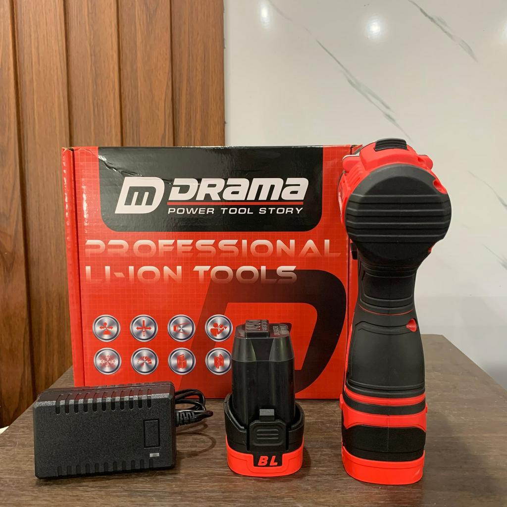 Máy khoan pin 4cell Drama D-5218 Động Cơ Từ Không Chổi Than Đầu Kẹp 10mm kim loại