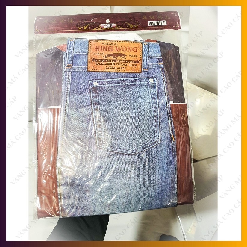 Bộ Quần Bò Áo Len Nam kèm Sơ Mi Trắng Cravat, quần áo nam Vàng Mã loại đẹp - VM34