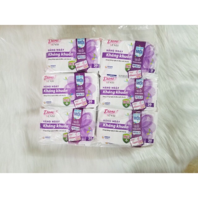 Lô 6 gói băng vệ sinh diana sensi hằng ngày