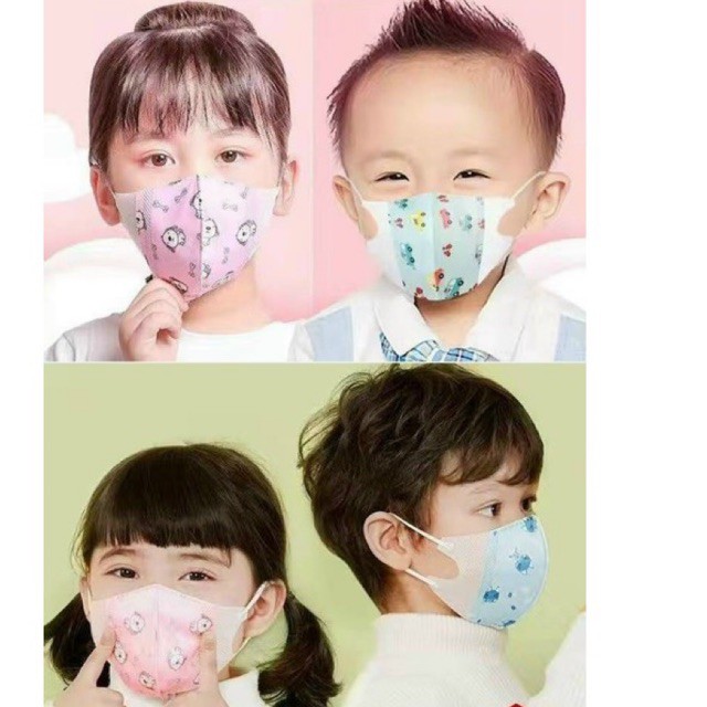 SET 10 KHẨU TRANG 3D CHO BÉ SIÊU XINH