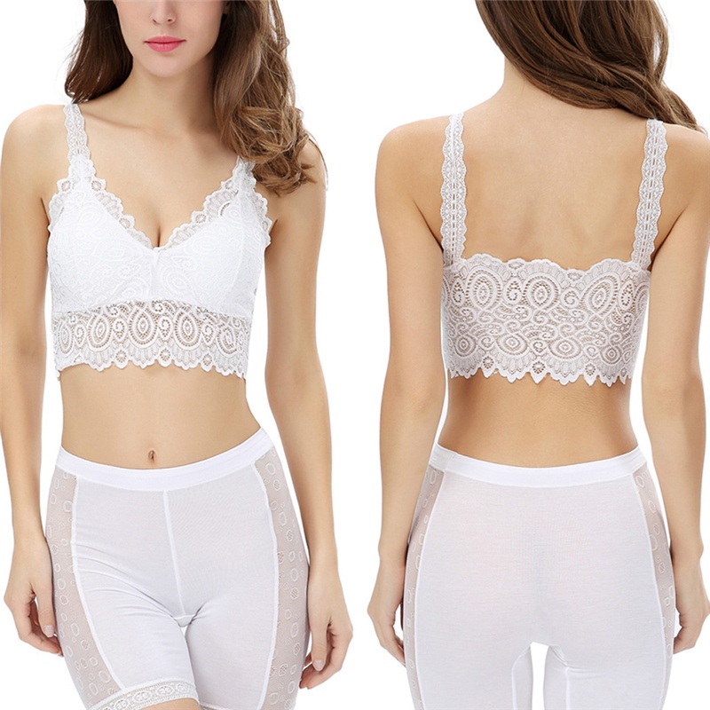 Áo Tank Top Hai Dây Cổ Chữ V Hở Lưng Phối Ren Gợi Cảm Cho Nữ