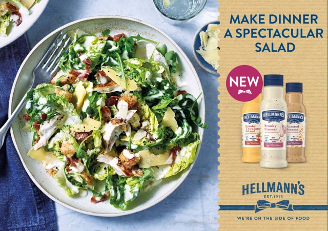 Sốt Salad hiệu Hellmann’s Smoky Caesar/Smoky Thousand Island/ Roasted Seasame 210ml