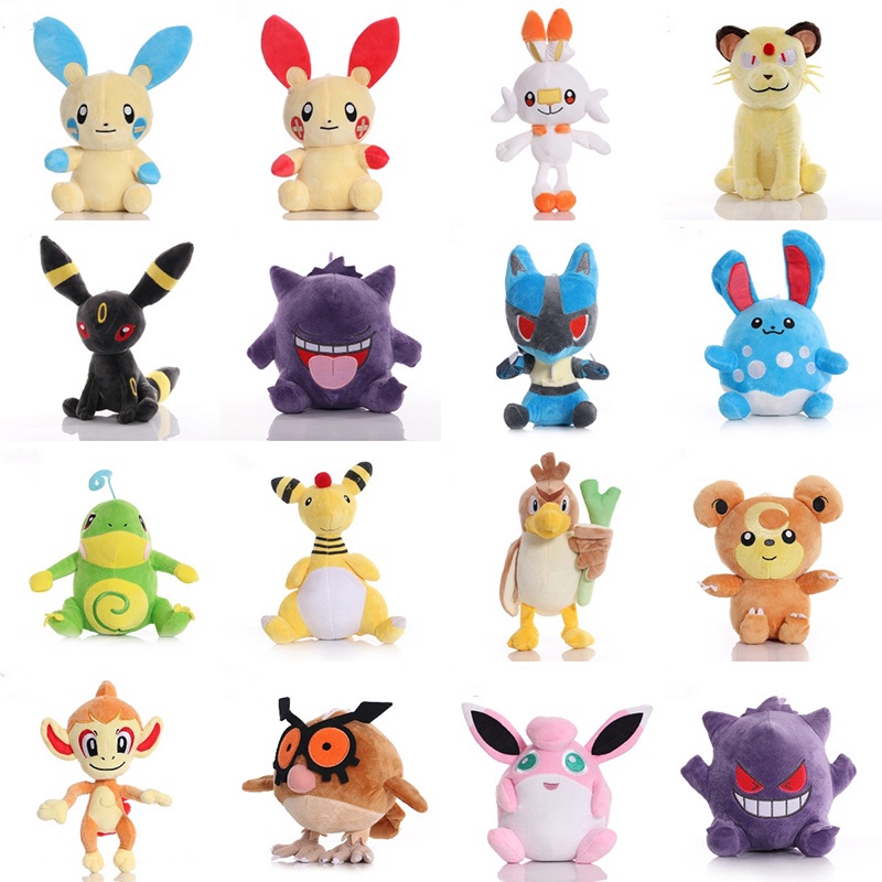 Thú Nhồi Bông Hoạt Hình Pokemon Pikachu Mariru Eevee Flareon