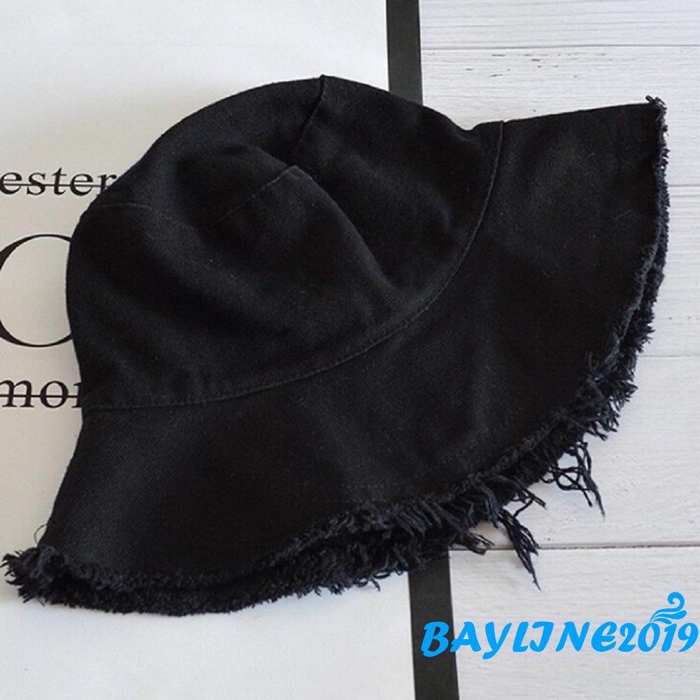 Nón bucket màu trơn thời trang mùa hè cho nữ
