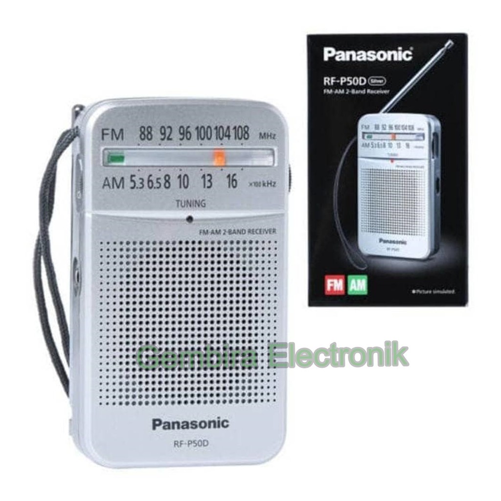 Radio Bỏ Túi Panasonic Rf-p50 Am Fm 50 Túi