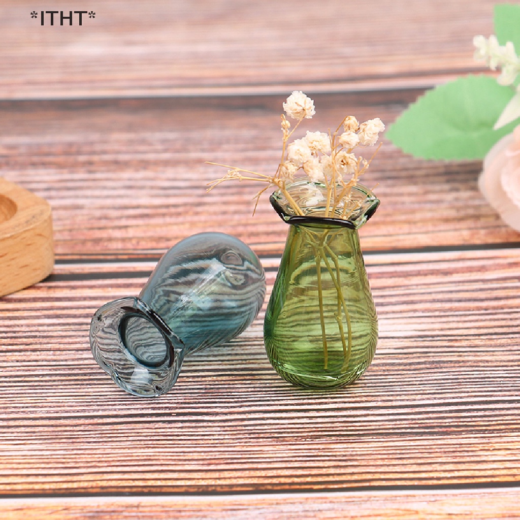 Bình Hoa Thủy Tinh Mini Tỉ Lệ 1: 12 Trang Trí Nhà Búp Bê