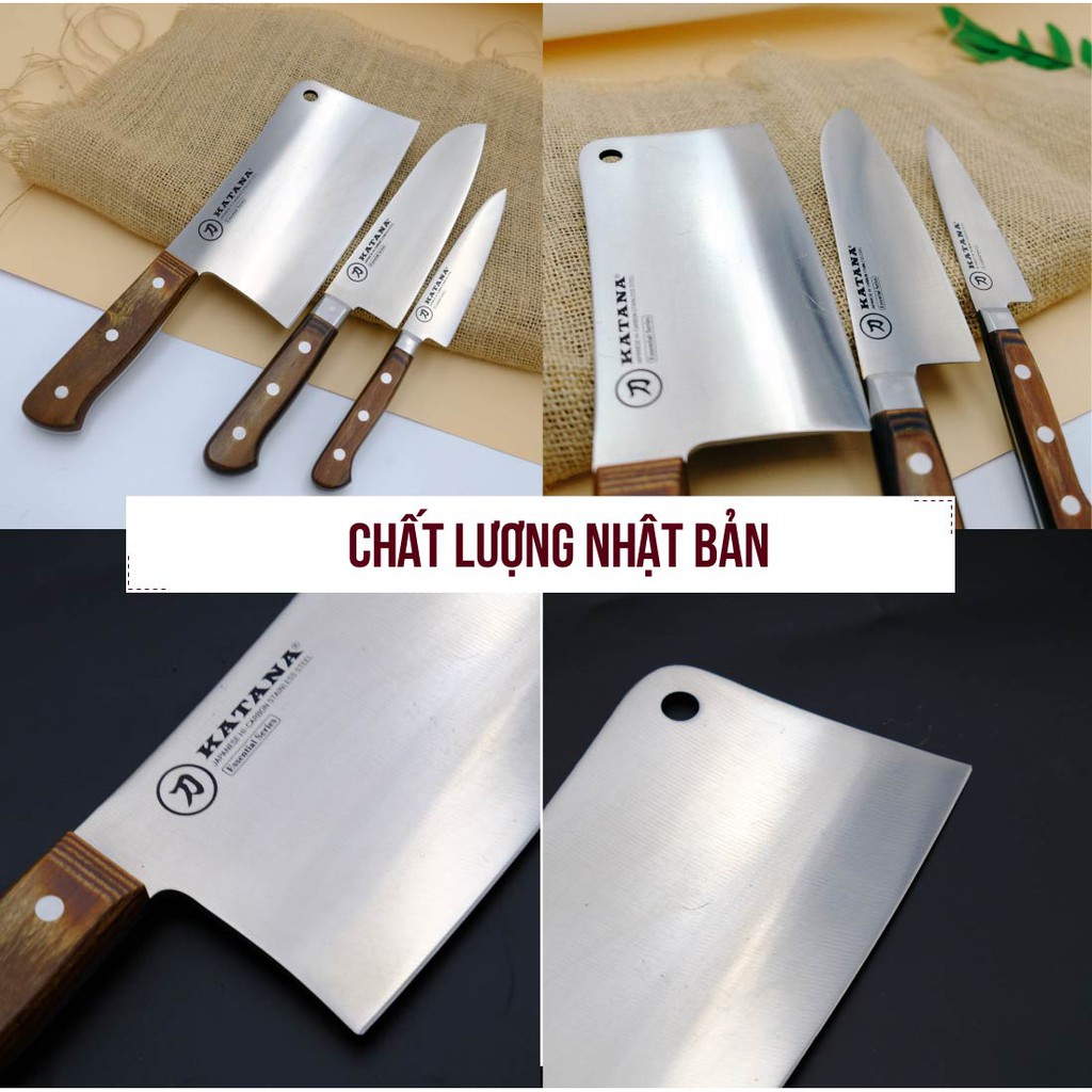 Dao chặt chuyên dụng KATANA Cleaver- Dao bếp cao cấp thương hiệu KATANA - KATA205 (175mm)