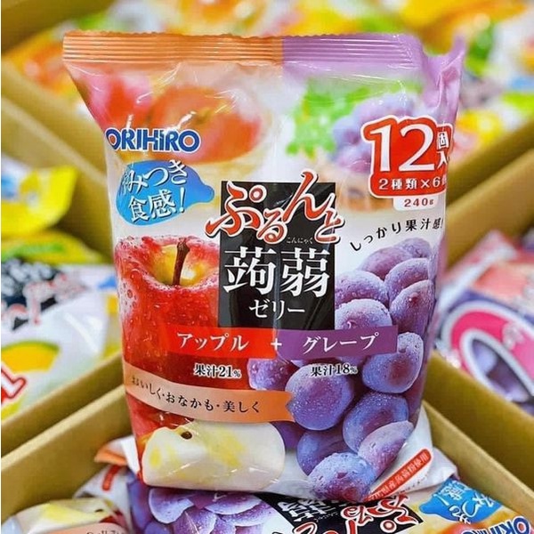 THẠCH hoa quả ORIHIRO Nhật Bản 240g (date T12/2023)