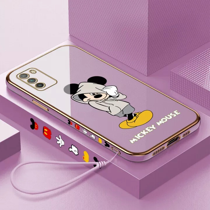 Ốp Điện Thoại Mềm Mạ Chrome Hình Mickey Cho Xiaomi POCO X3 X3PRO X3 NFC M3 Redmi 5PLUS Redmi Note5 Redmi10C Redmi9A 9C 8 8A