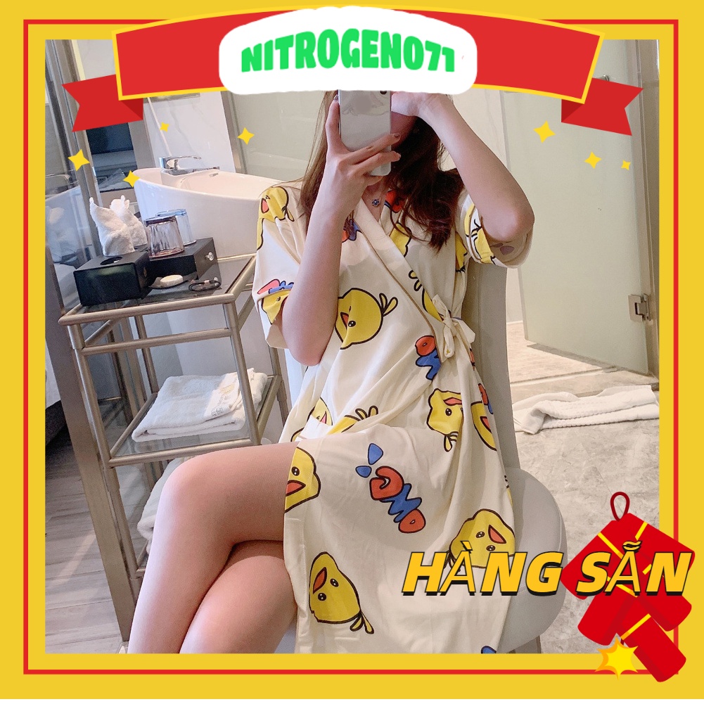 Nitrogen071 Đồ ngủ sexy công chúa kimono Nhật Bản áo choàng gợi cảm tặng kèm quần chip quyến rũ A1705