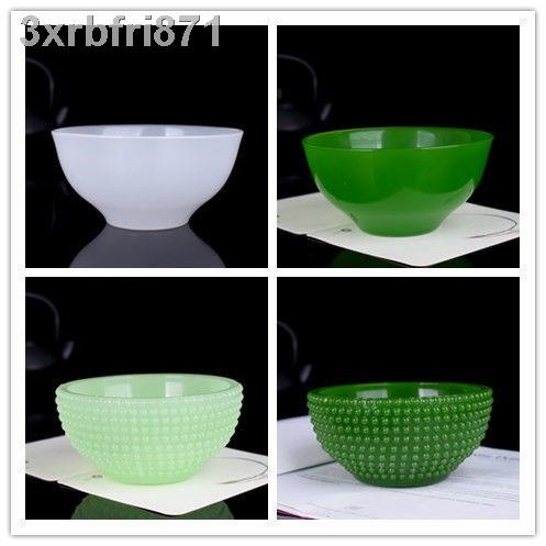 (Date mới)Màu trắng ngọc bích bát gạo jasper hộ gia đình tinh xảo trang trí thủ công mỹ nghệ
