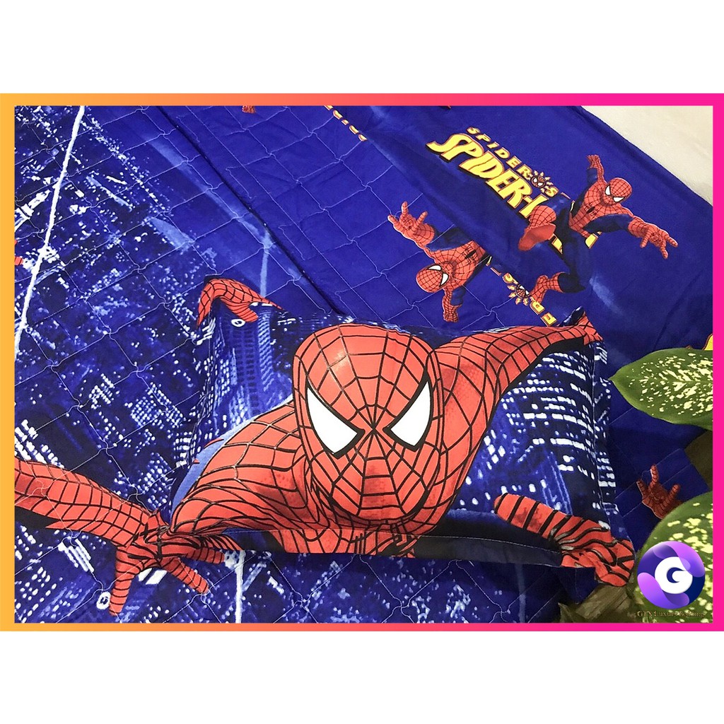 Combo 5 Món Siêu Nhân Nhện Chăn Ga và Vỏ Gối Hoạt Hình - Đủ Kích Thước | BigBuy360 - bigbuy360.vn