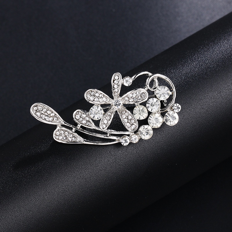 Ghim Cài Áo Hình Hoa Hướng Dương Đính Đá Zircon Chống Chói Thời Trang Cho Nữ
