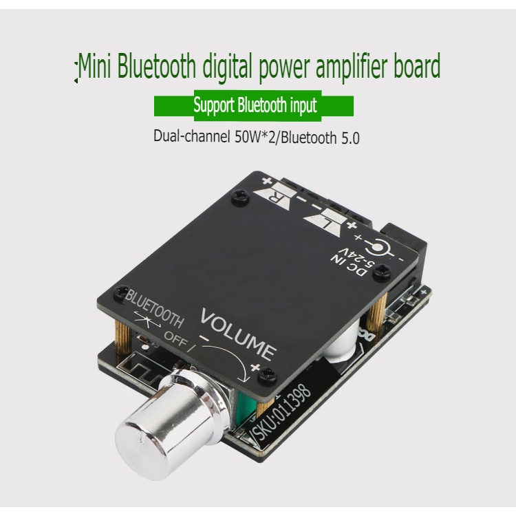 Mạch khuếch đại âm thanh HIFI 2.0 bluetooth 5.0 50w *2 chất lượng cao 502L Digital Audio Amplifier