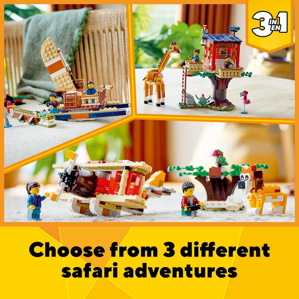 LEGO CREATOR 31116 Nhà Cây Safari ( 397 Chi tiết)