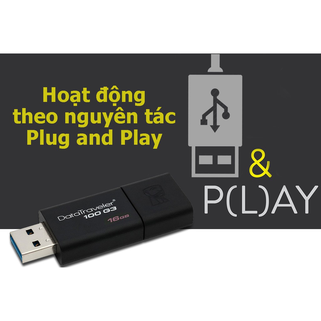 USB Kingston 16Gb USB 3.0 DT100G3 | BigBuy360 - bigbuy360.vn
