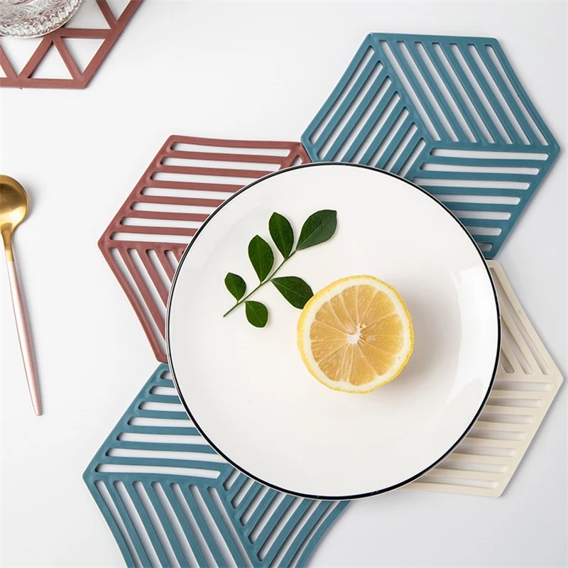 Đế Lót Ly Silicon Hình Lục Giác