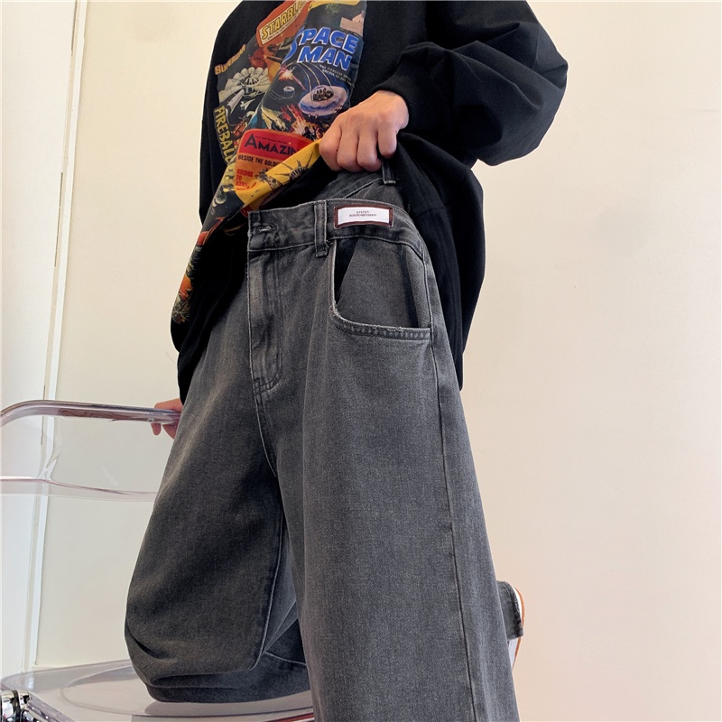 Quần Jeans Nam Ống Rộng Thời Trang Cá Tính