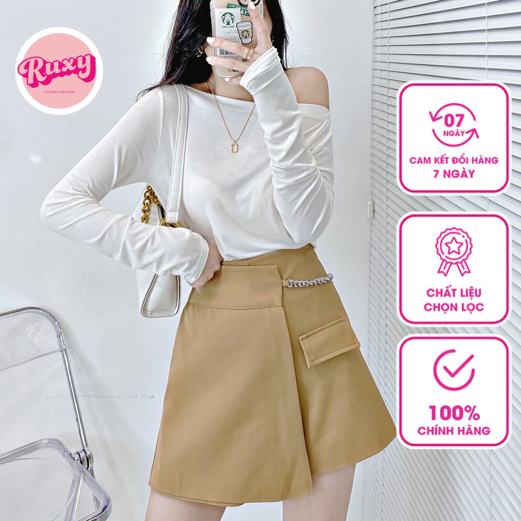 Quần Váy Nữ Ruxy Đai Xích 2 Màu