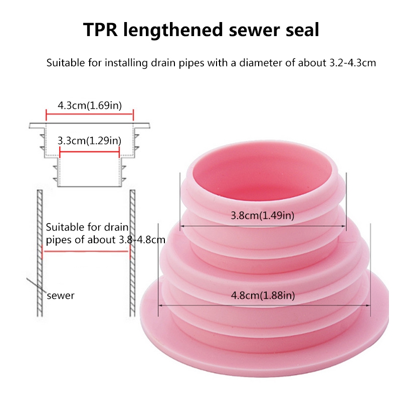 Nắp cố định ống thông cống nước hình vòng nhẫn tránh mùi hôi