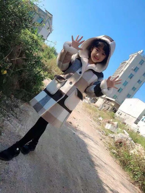 Áo dạ karo lót lông cho bé gái từ 14-42kg hàng nhập khẩu chực tiếp QCCC