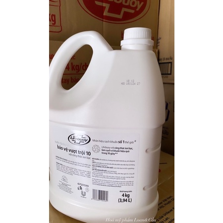 Nước rửa tay Lifebuoy sạch khuẩn can 4kg có giá sỉ
