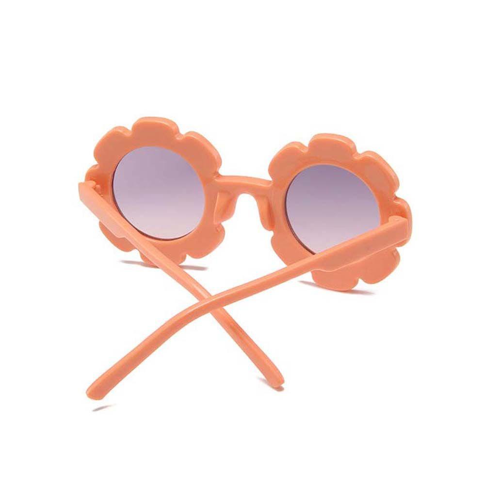 Kính Mát Gọng Tròn Họa Tiết Hoa Phong Cách Vintage Dành Cho Bé