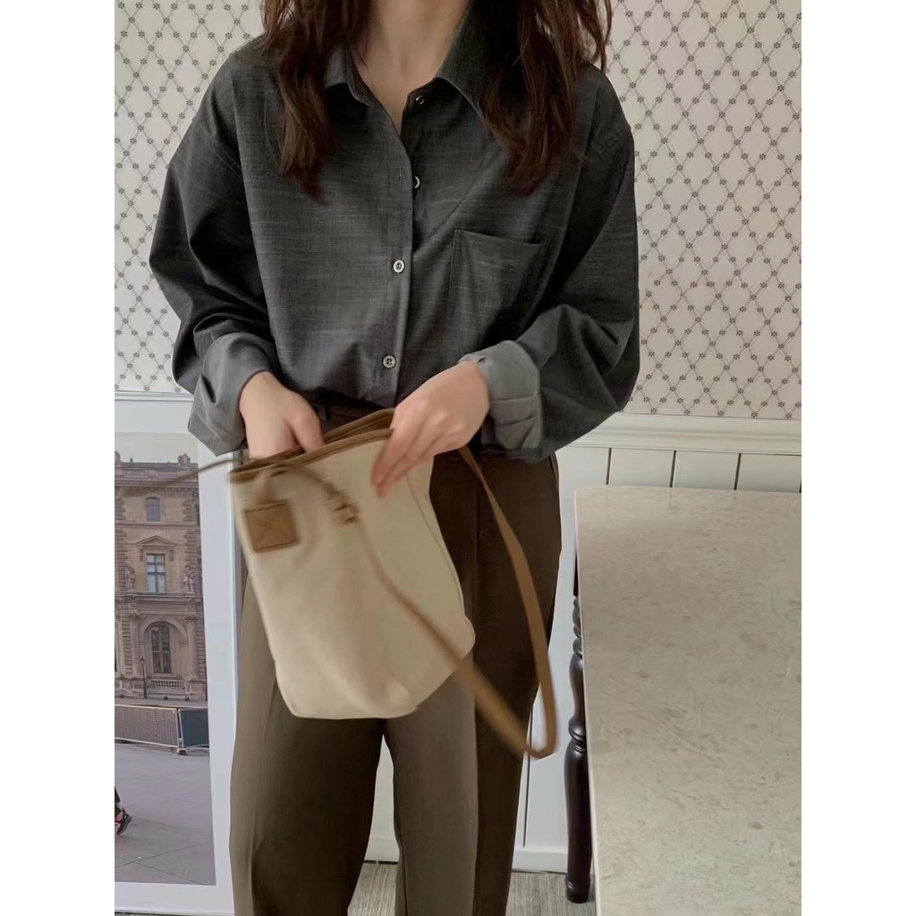 Sơ mi xước túi ngực KOREAN 2323