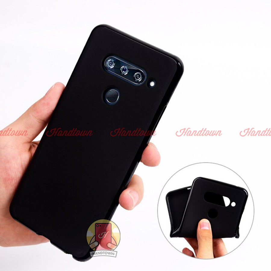 Ốp Lưng TPU Silicon LG V20 / LG V30 / LG V40 ThinQ / LG V50 ThinQ Nhựa Dẻo Đen Toàn Bộ Viền Bóng Lưng Nhám Chống Va Đập