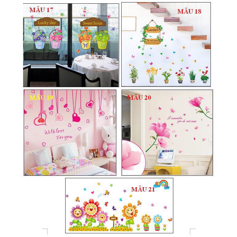 COMBO 2 TẤM Decal trang trí chống thấm nước