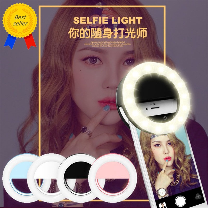 Đèn LED tròn hỗ trợ chụp ảnh selfie ( gb.tech )