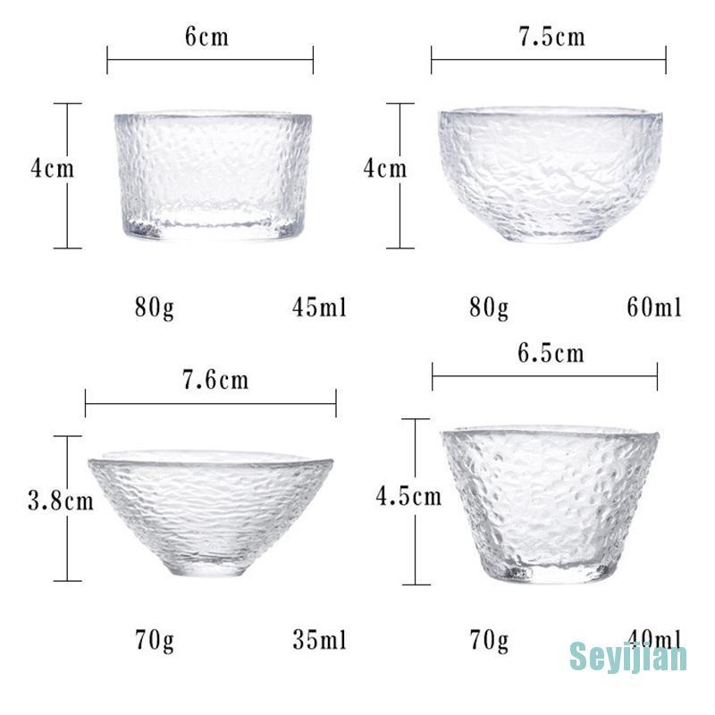 [SEY] Ly Thủy Tinh Uống Trà Nhỏ Phong Cách Nhật Bản