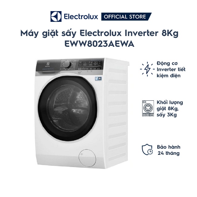 Máy giặt sấy Electrolux inverter EWW8023AEWA 8Kg