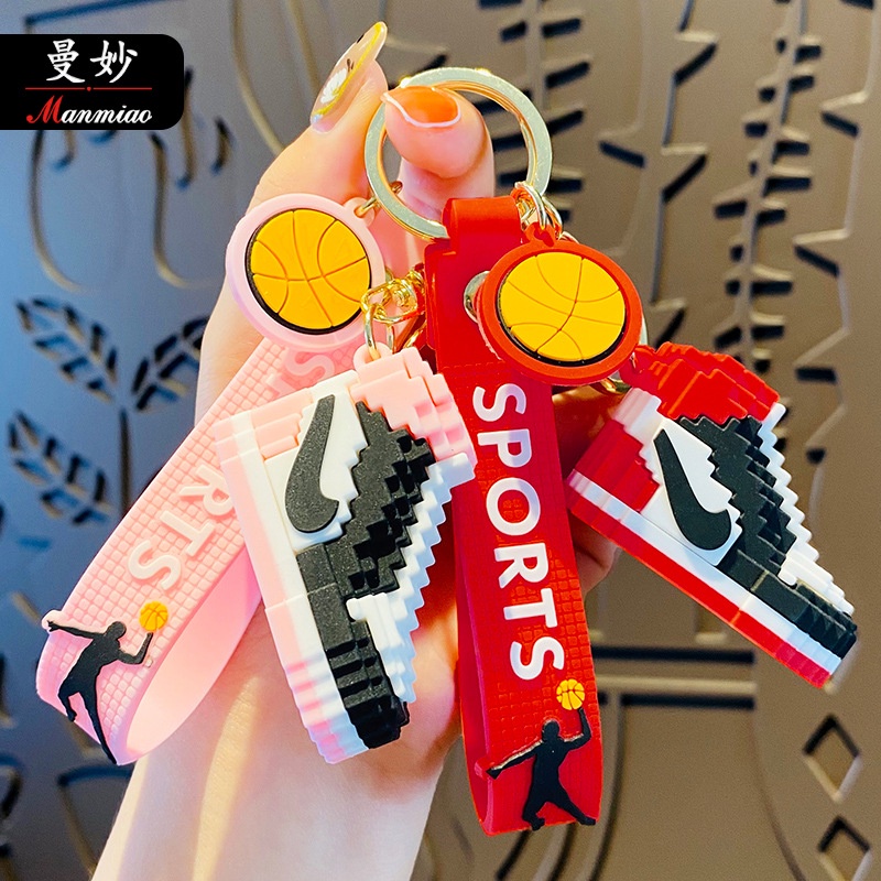 Móc Khóa Thể Thao Aj Mặt Hình Giày Thể Thao Hoạt Hình Sáng Tạo Cho Nam