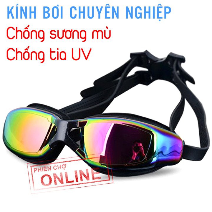 Kính Bơi Chuyên Nghiệp Cao Cấp-Chống Sương Mù, Tia Cực Tím-Có Hộp