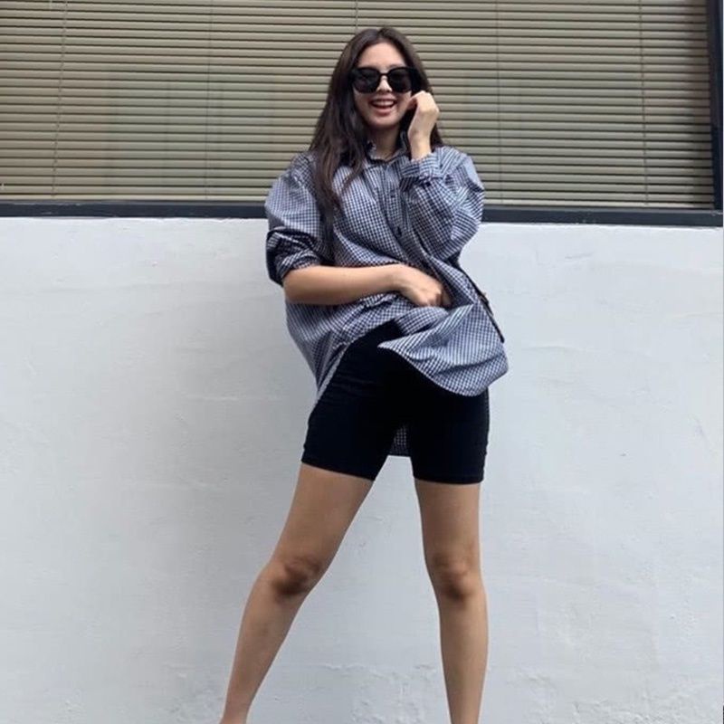 Quần legging đùi, quần mặc áo giấu quần