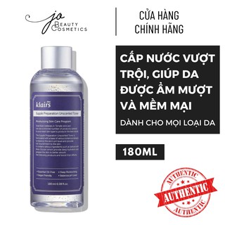 Nước hoa hồng Klairs✨KHÔNG MÙI✨CẤP ẨM CHO DA Supple Preparation Unscented Toner 180ml
