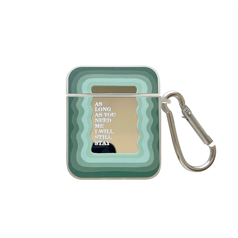 Case Ốp Vỏ Hình Gương sóng Gradient cho Airpods 1/2/Airpods 3/Airpods Pro