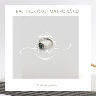 [ hàng thủ công ]  nhẫn xà cừ