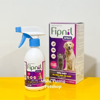 Xịt ve rận Fipnil Spray chai 250ml cho chó mèo