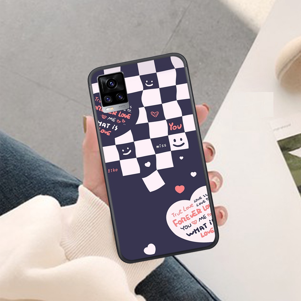 Ốp Lưng VIVO V15 - V19 - V20 - V23 5G - V23E  ,  In Hình &quot;Black Heart&quot; Phong Cách Đẹp.