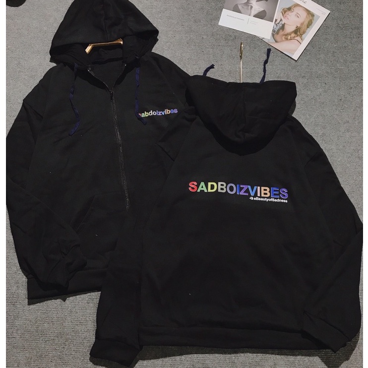 Áo Khoác Hoodie Zip Said.boiz Nỉ Nam Nữ In Chữ 7 Màu Form Rộng Ulzzang | BigBuy360 - bigbuy360.vn