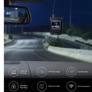 Camera hành trình ô tô aukey dr02 1080p fhd 2k cảm biến cảnh báo va chạm - ảnh sản phẩm 6