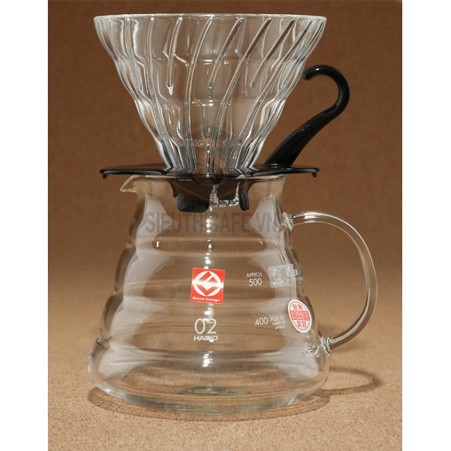 BỘ PHA CÀ PHÊ HARIO – SET OF COFFEE DRIPPER V60 – 02 GLASS- JAPAN