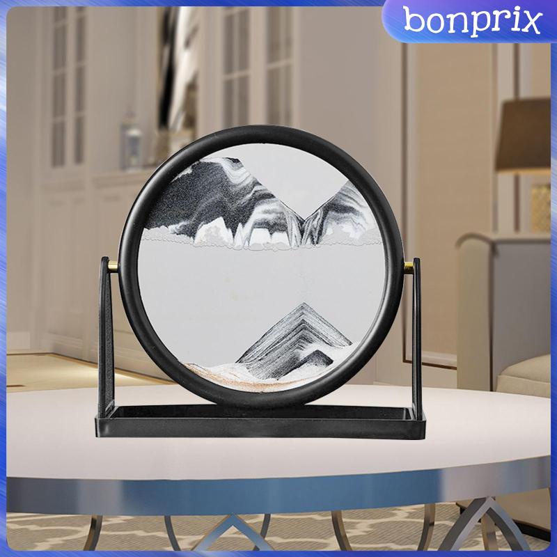 Đồng Hồ Cát 3D Hình Tròn Dùng Trưng Bày Sách Để Bàn