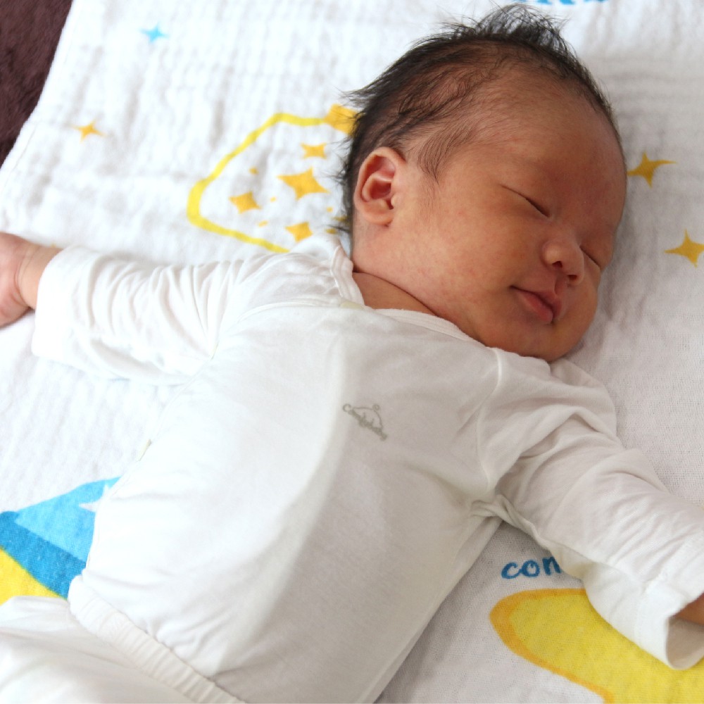 Quần áo sơ sinh 5 món newborn cài cúc dài tay (quần, áo, mũ, bao tay, bao chân) mềm mại thoáng khí vải modal Comfybaby