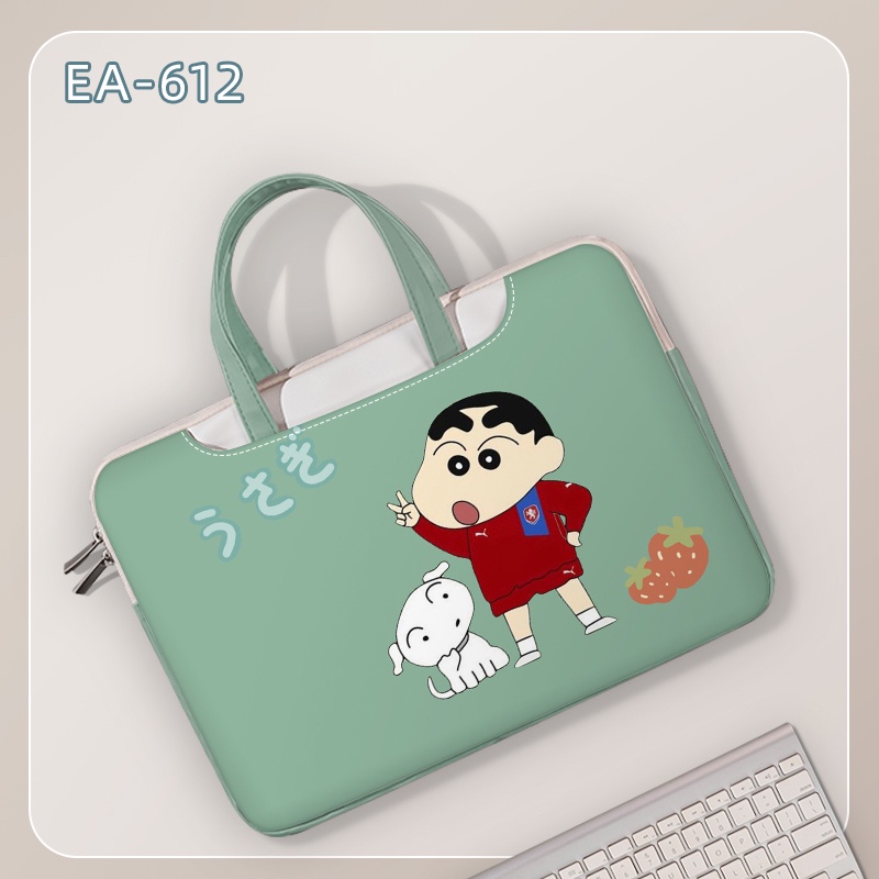 Túi đựng laptop bằng da PU cỡ lớn chống thấm nước chống sốc tiện dụng tùy chọn họa tiết