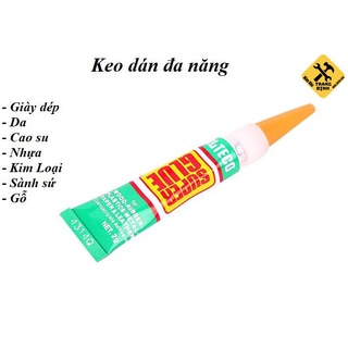 Keo dán đa năng siêu dính Super Glue Alteco tuýp 2g chuyên dùng dán giày dép, nhựa, kính, đồ da, kim loại,